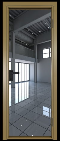 Межкомнатная дверь 1AG Золото стекло Зеркало    Profil Doors