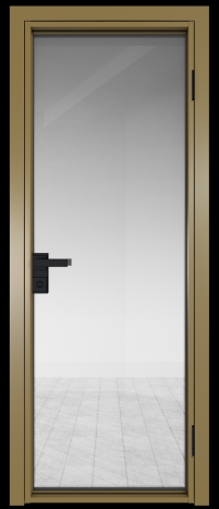 Межкомнатная дверь 1AG Золото стекло Прозрачное    Profil Doors