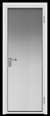 Межкомнатная дверь 1AG Белый матовый RAL9003 стекло Матовое    Profil Doors