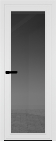 Межкомнатная дверь 1AGP Белый матовый RAL9003 стекло Тонированное  вставка -  Profil Doors