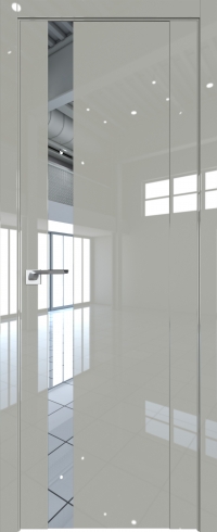 Межкомнатная дверь 62L Галька люкс стекло Зеркало    Profil Doors