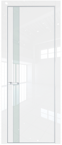 Межкомнатная дверь 18LA Белый люкс стекло Lacobel Белый лак    Profil Doors