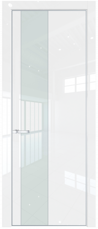 Межкомнатная дверь 19LA Белый люкс стекло Lacobel Белый лак    Profil Doors