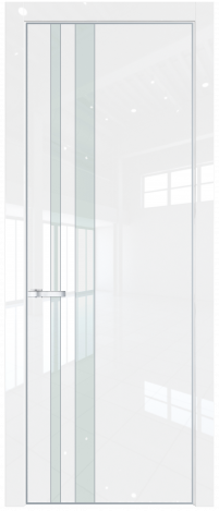 Межкомнатная дверь 20LA Белый люкс стекло Lacobel Белый лак    Profil Doors
