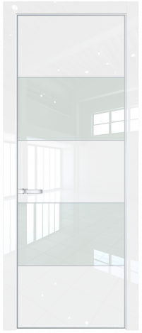 Межкомнатная дверь 22LA Белый люкс стекло Lacobel Белый лак    Profil Doors