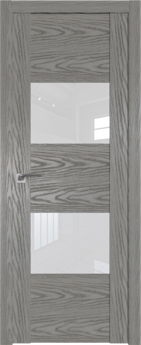 Межкомнатная дверь 21N Дуб SKY Denim стекло Лак классик    Profil Doors