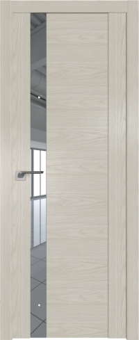 Межкомнатная дверь 62N Дуб SKY Белёный стекло Зеркало    Profil Doors