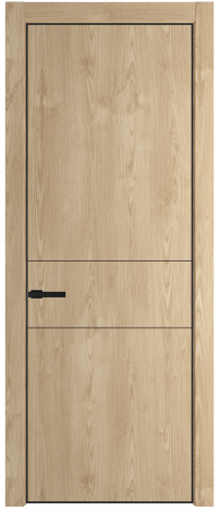 Межкомнатная дверь 14NE Каштан натуральный    кромка Черный матовый RAL9005 Profil Doors