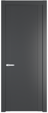 Межкомнатная дверь 1.1P Графит (Pantone 425С) стекло Матовое    Profil Doors