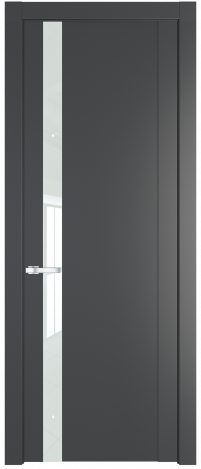 Межкомнатная дверь 1.2P Графит (Pantone 425С) стекло Матовое    Profil Doors