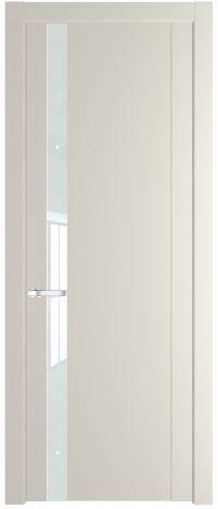 Межкомнатная дверь 1.2P Кремовая Магнолия (RAL 120-04) стекло Матовое    Profil Doors