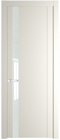 Межкомнатная дверь 1.2P Перламутр белый стекло Матовое    Profil Doors