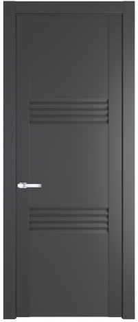 Межкомнатная дверь 1.3P Графит (Pantone 425С) стекло Матовое    Profil Doors