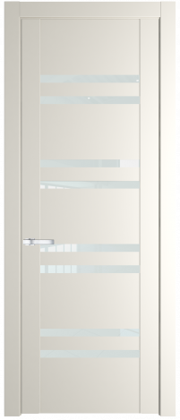 Межкомнатная дверь 1.6P Перламутр белый стекло Матовое    Profil Doors