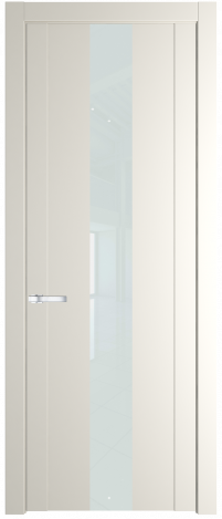 Межкомнатная дверь 1.9P Перламутр белый стекло Матовое    Profil Doors