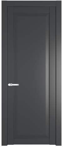 Межкомнатная дверь 1.1.1PD Графит (Pantone 425С) стекло Матовое    Profil Doors