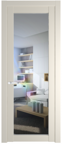 Межкомнатная дверь 1.1.2PD Кремовая Магнолия (RAL 120-04) стекло Матовое    Profil Doors