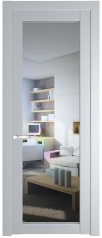 Межкомнатная дверь 1.1.2PD Лайт Грей (RAL 870-01) стекло Матовое    Profil Doors