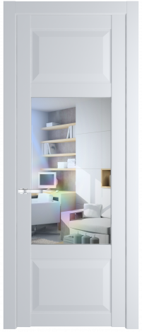 Межкомнатная дверь 1.3.3PD Вайт (RAL 110 96 02) стекло Матовое    Profil Doors