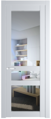 Межкомнатная дверь 1.5.2PD Вайт (RAL 110 96 02) стекло Матовое    Profil Doors