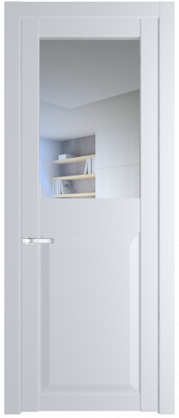 Межкомнатная дверь 1.6.2PD Вайт (RAL 110 96 02) стекло Матовое    Profil Doors