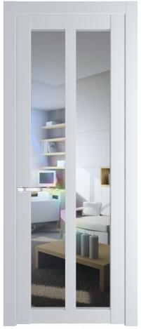 Межкомнатная дверь 1.7.2PD Вайт (RAL 110 96 02) стекло Матовое    Profil Doors