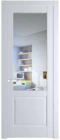 Межкомнатная дверь 4.2.2PD Вайт (RAL 110 96 02) стекло Матовое    Profil Doors