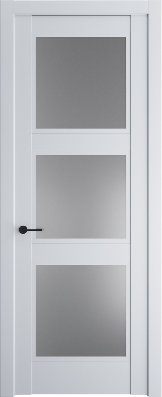 Межкомнатная дверь 6.3.2PDO Вайт стекло Графит    Profil Doors