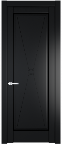 Межкомнатная дверь 1.1.1PM Блэк стекло Матовое    Profil Doors