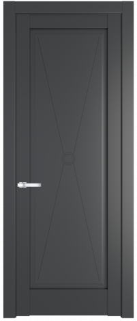 Межкомнатная дверь 1.1.1PM Графит (Pantone 425С) стекло Матовое    Profil Doors
