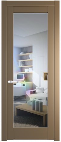 Межкомнатная дверь 1.1.2PM Перламутр золото стекло Матовое    Profil Doors