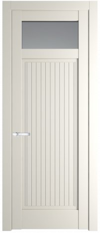 Межкомнатная дверь 3.3.2PM Перламутр белый стекло Матовое    Profil Doors