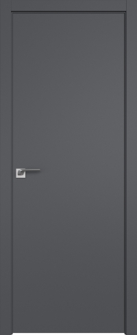 Межкомнатная дверь 1SMK Серый матовый    кромка ABS черная матовая с 4-х сторон Profil Doors