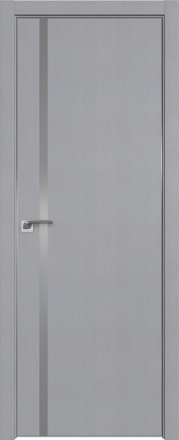 Межкомнатная дверь 22STK Pine Manhattan Grey стекло Lacobel Серебряный лак   кромка Матовая с 4-х сторон Profil Doors