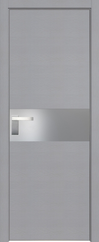 Межкомнатная дверь 4STK Pine Manhattan Grey стекло Lacobel Серебряный лак   кромка Матовая с 4-х сторон Profil Doors