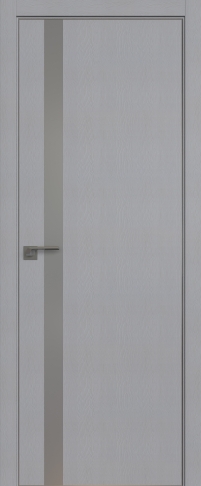 Межкомнатная дверь 6STK Pine Manhattan Grey стекло Lacobel Серебряный лак   кромка Матовая с 4-х сторон Profil Doors