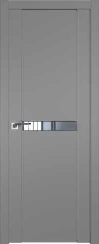 Межкомнатная дверь 2.01U Грей стекло Зеркало    Profil Doors