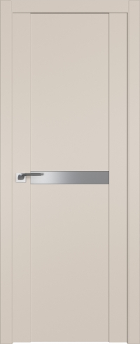 Межкомнатная дверь 2.01U Санд стекло Lacobel Серебряный лак    Profil Doors