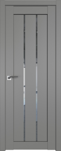 Межкомнатная дверь 49U Грей стекло Прозрачное    Profil Doors