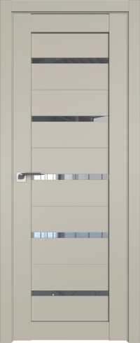 Межкомнатная дверь 7U Шеллгрей стекло Прозрачное    Profil Doors