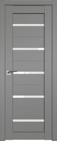 Межкомнатная дверь 7U Грей стекло Белый триплекс    Profil Doors
