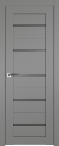 Межкомнатная дверь 7U Грей стекло Графит    Profil Doors