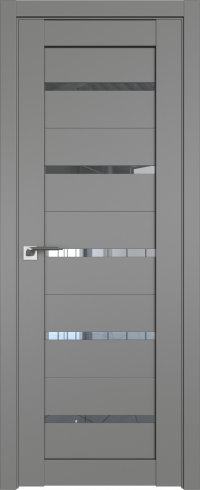 Межкомнатная дверь 7U Грей стекло Прозрачное    Profil Doors