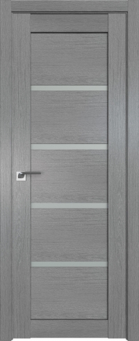 Межкомнатная дверь 2.09XN Грувд серый стекло Матовое    Profil Doors