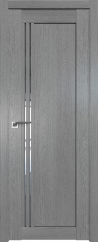 Межкомнатная дверь 2.50XN Грувд серый стекло Прозрачное    Profil Doors