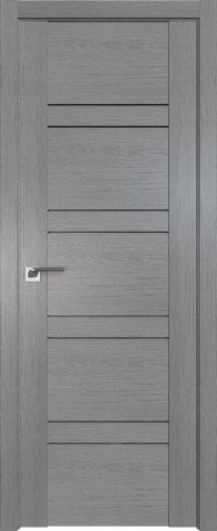 Межкомнатная дверь 2.80XN Грувд серый стекло Графит    Profil Doors