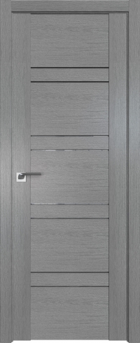 Межкомнатная дверь 2.80XN Грувд серый стекло Прозрачное    Profil Doors
