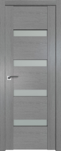 Межкомнатная дверь 2.81XN Грувд серый стекло Матовое    Profil Doors
