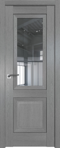 Межкомнатная дверь 2.88XN Грувд серый стекло Прозрачное    Profil Doors