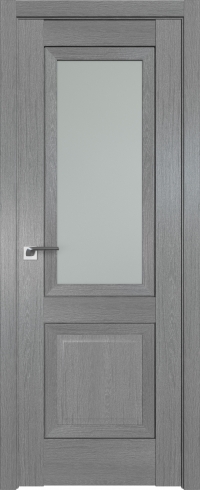 Межкомнатная дверь 2.88XN Грувд серый стекло Матовое    Profil Doors